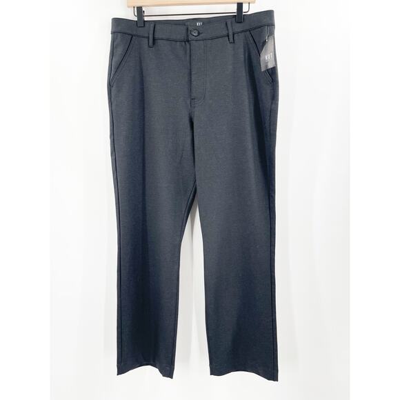 KUT FROM THE KLOTH Pants Size 14 NWT Gray/Black Dress Ponte Comfy Work Office - Picture 1 of 13